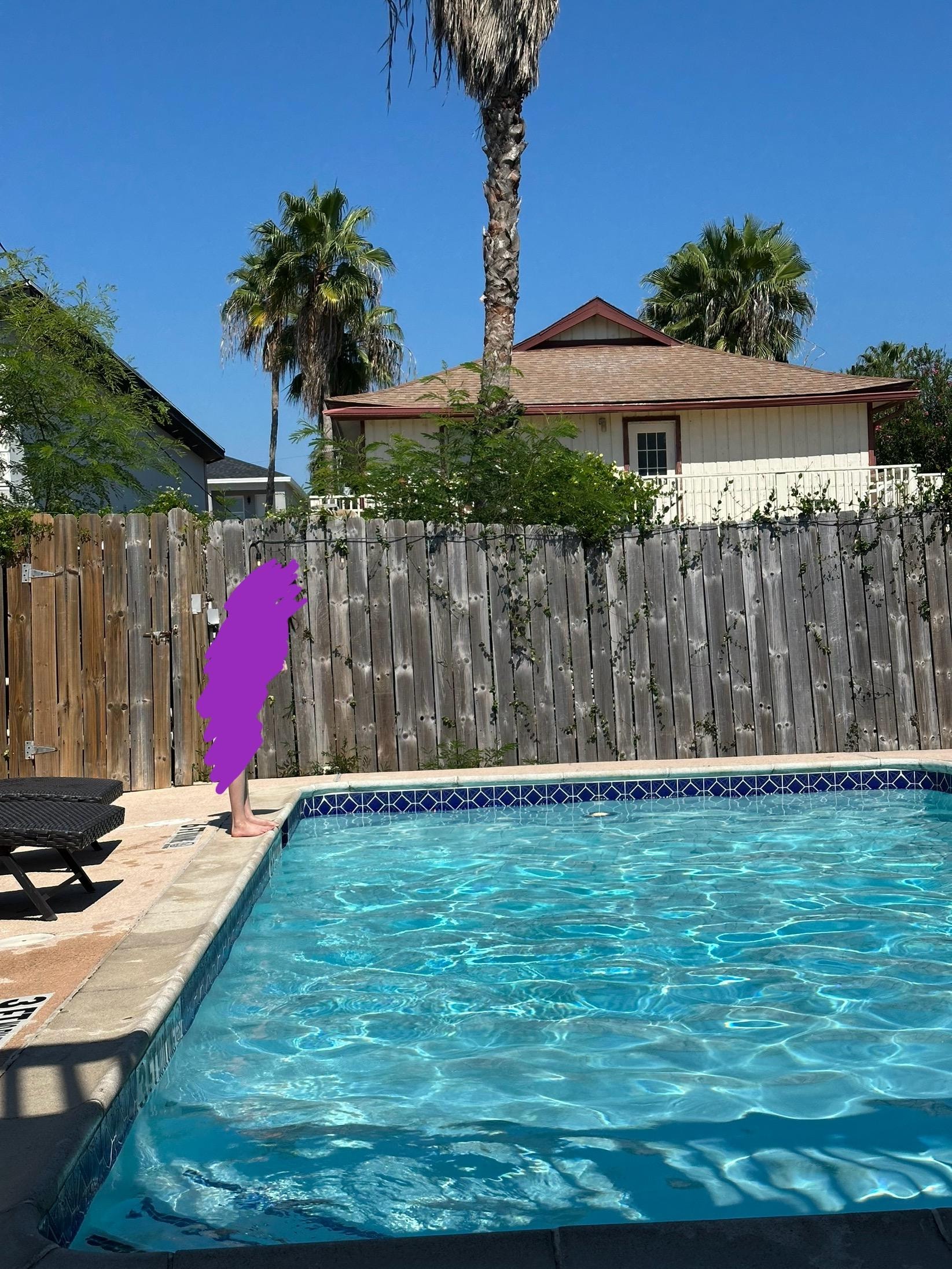 Pool after it was cleaned