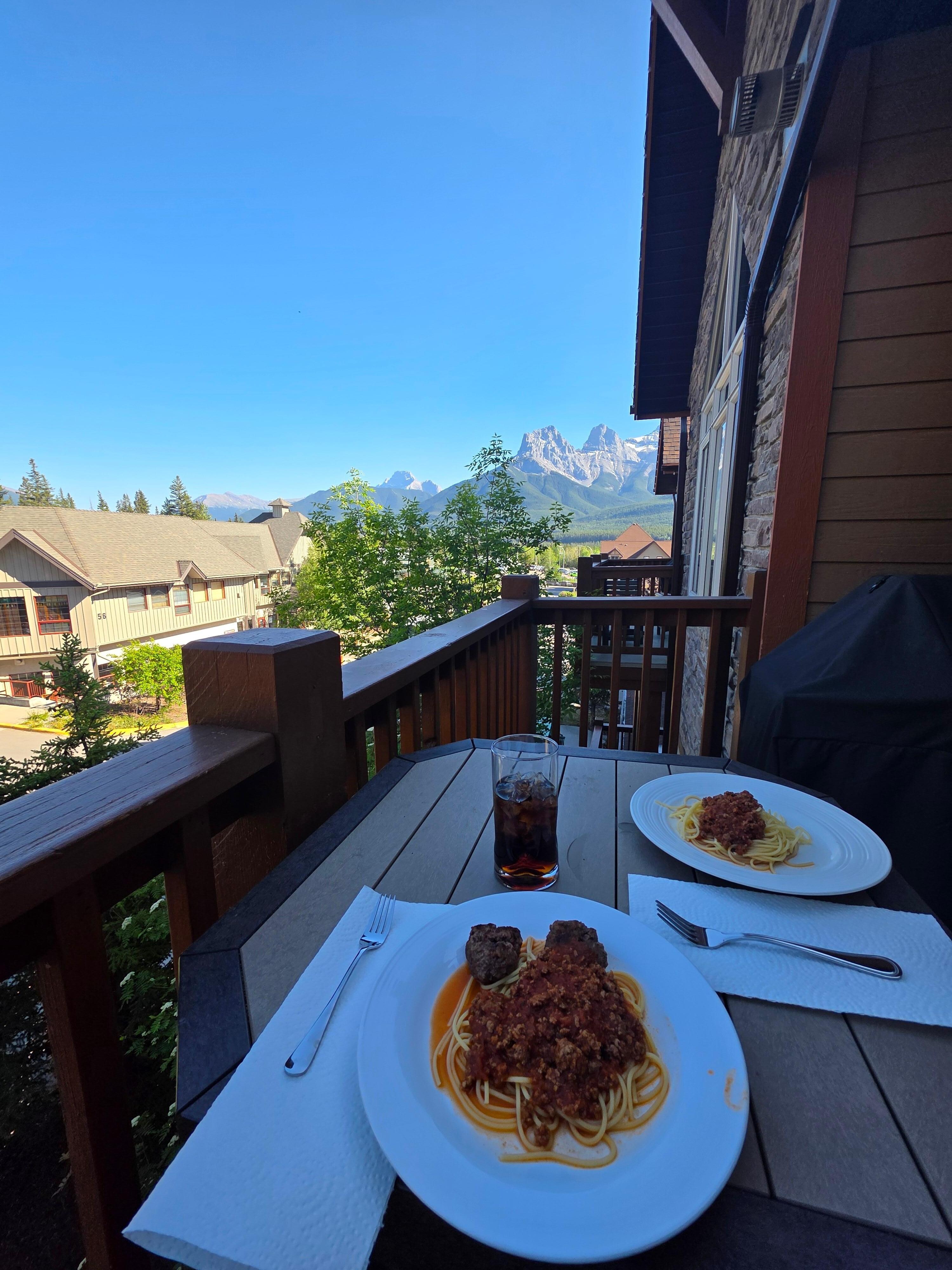 Dinner with a view!