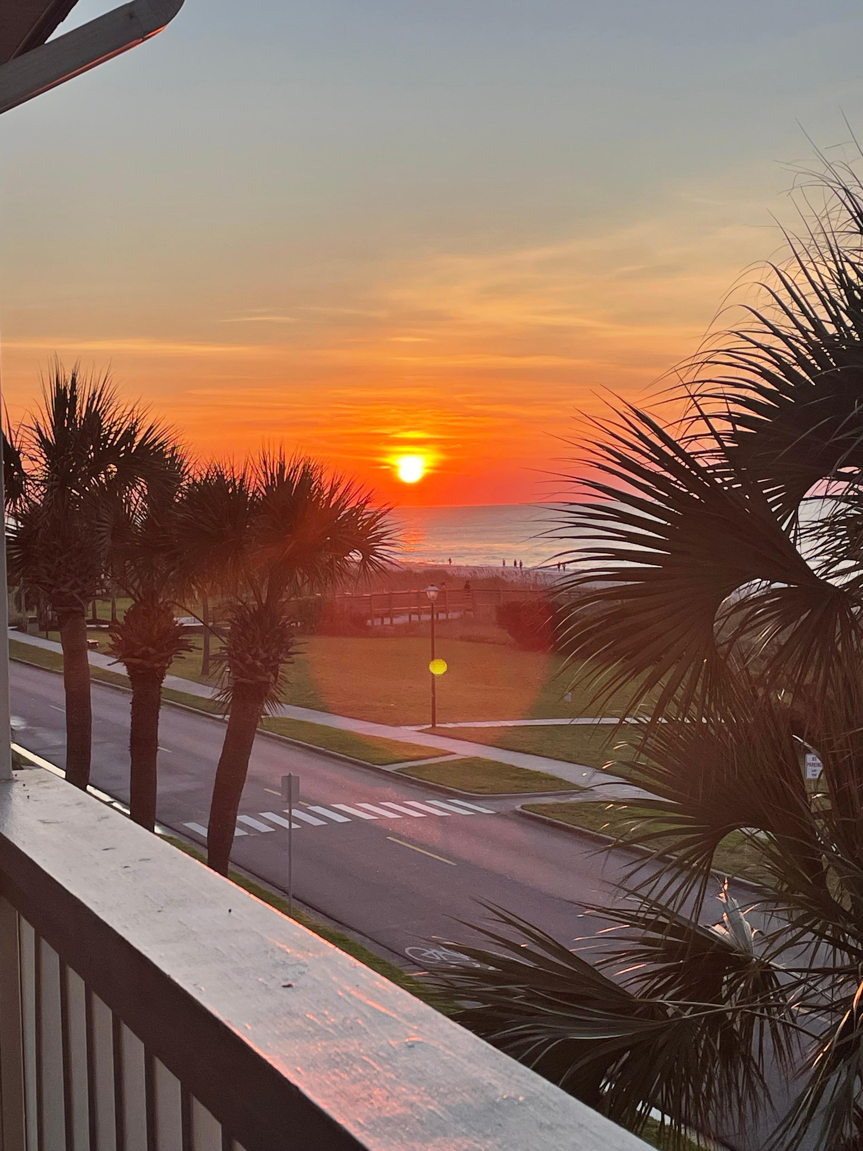 Sunrise from balcony