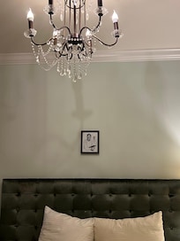 Even the chandelier!