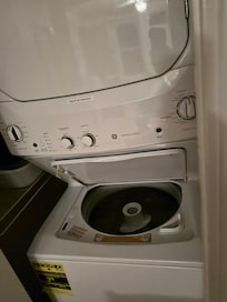 Stackable washer and dryer