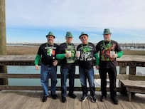 4 golfers enjoying St Patrick's Day in Murrells Inlet