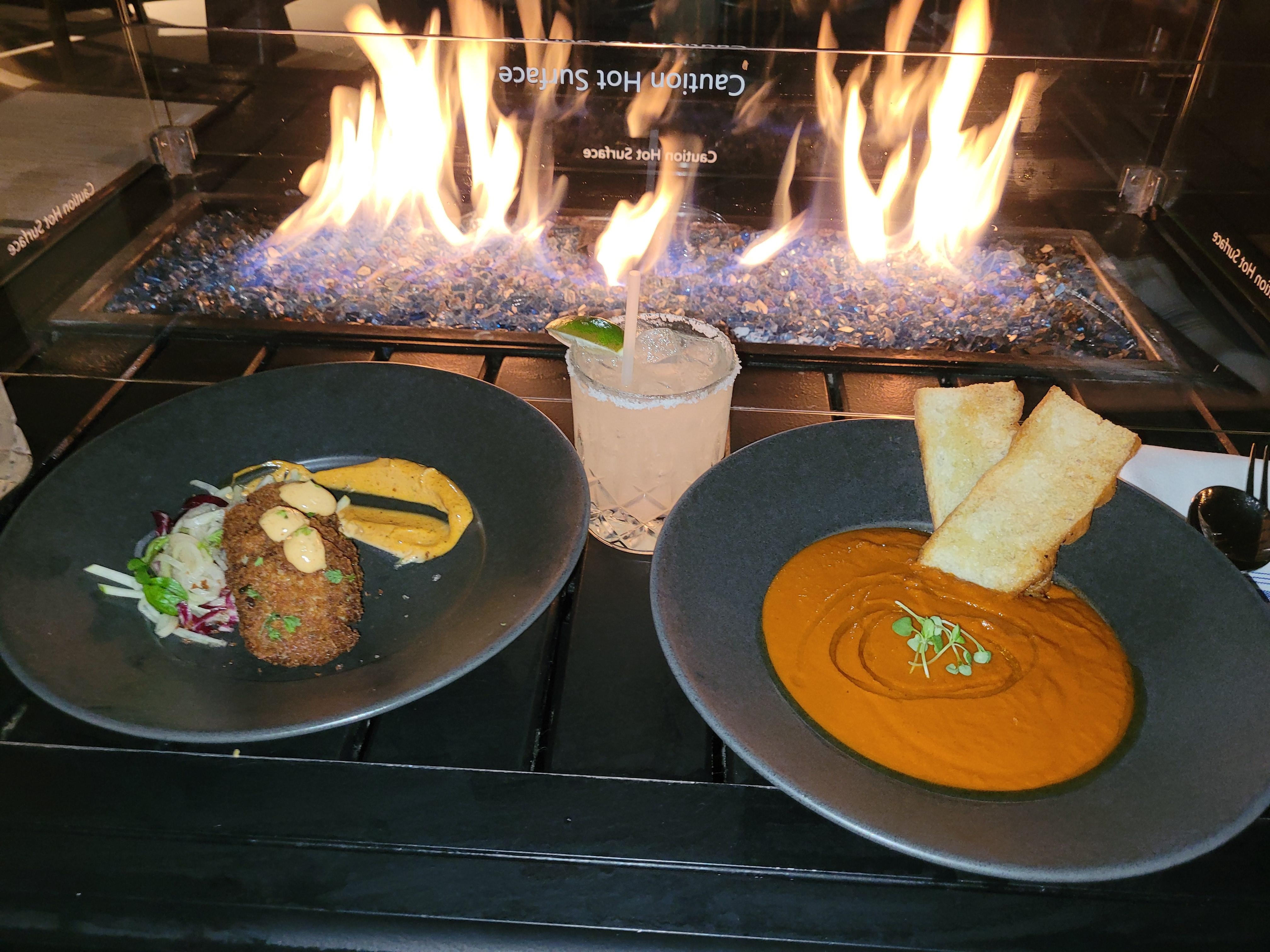 Cozy late evening bite at Dockside restaurant 