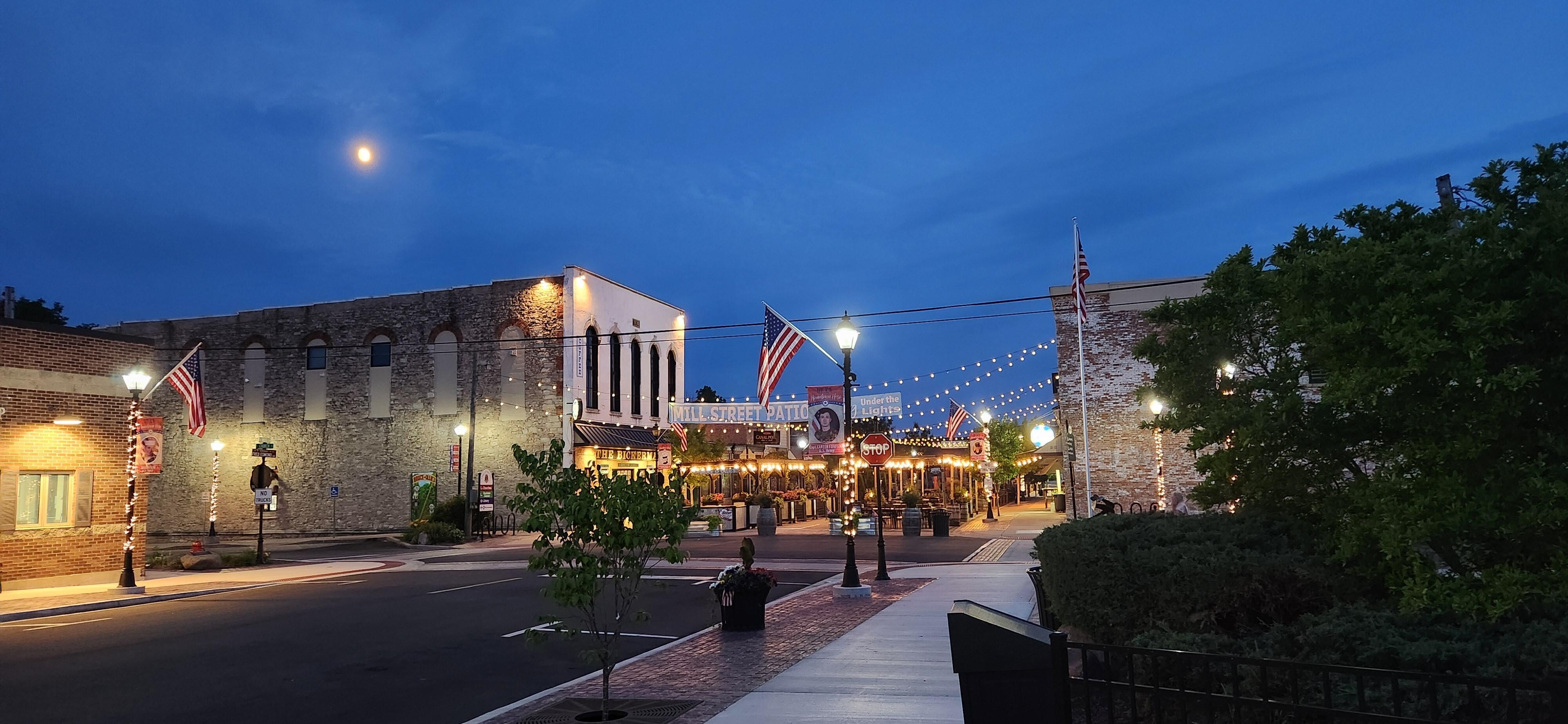 Street view at night