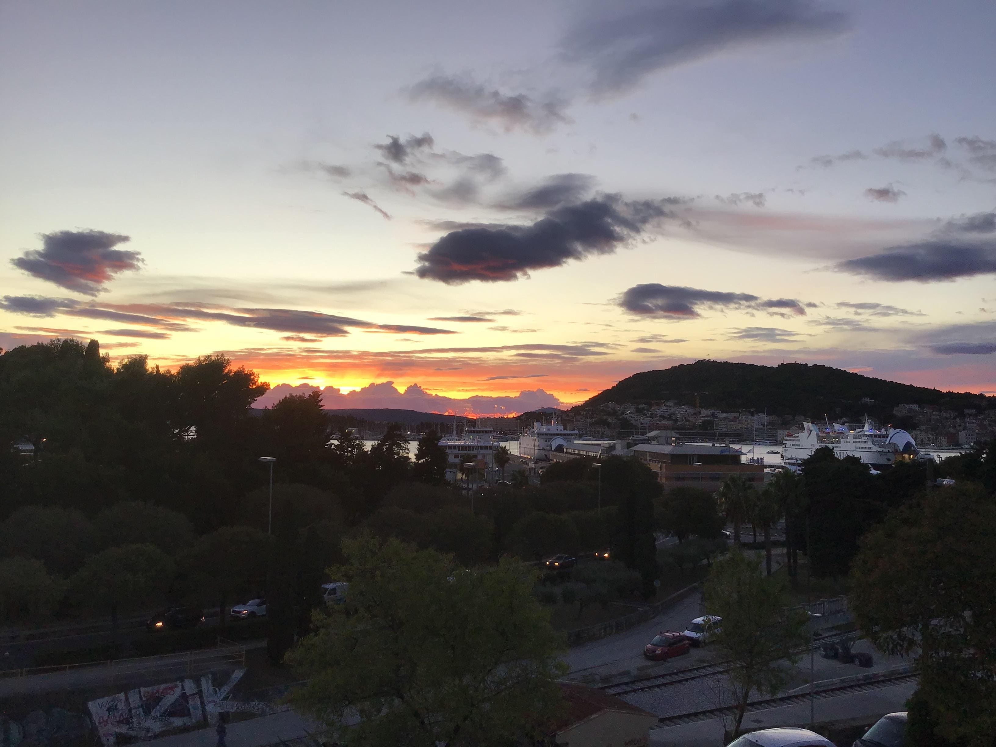 Sunset from balcony