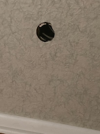 Hole in bedroom wall