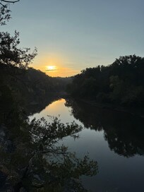 Sunrise from the blufftop