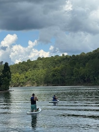 Paddle boarding