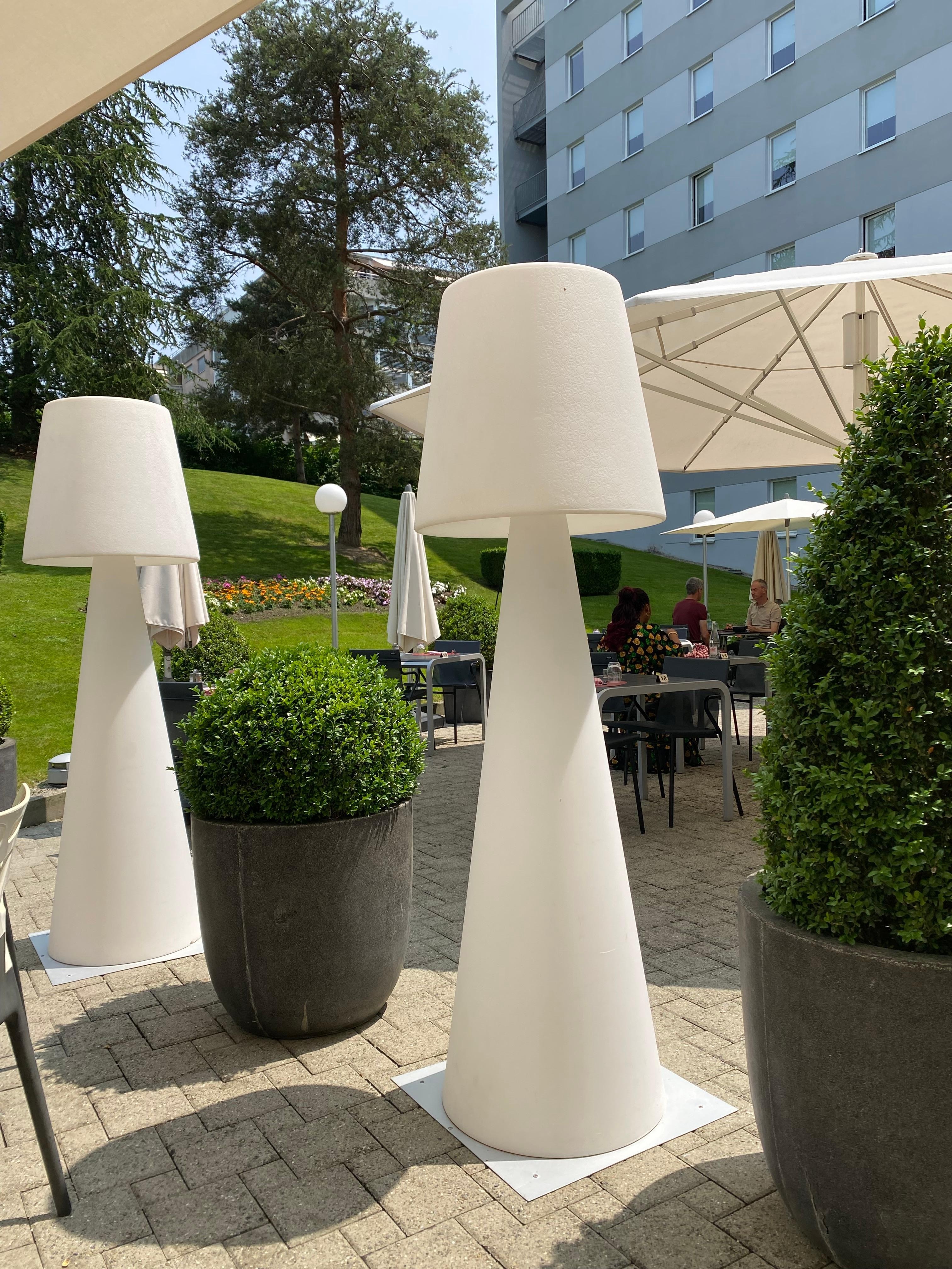 Outside eating area and garden