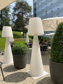 Outside eating area and garden