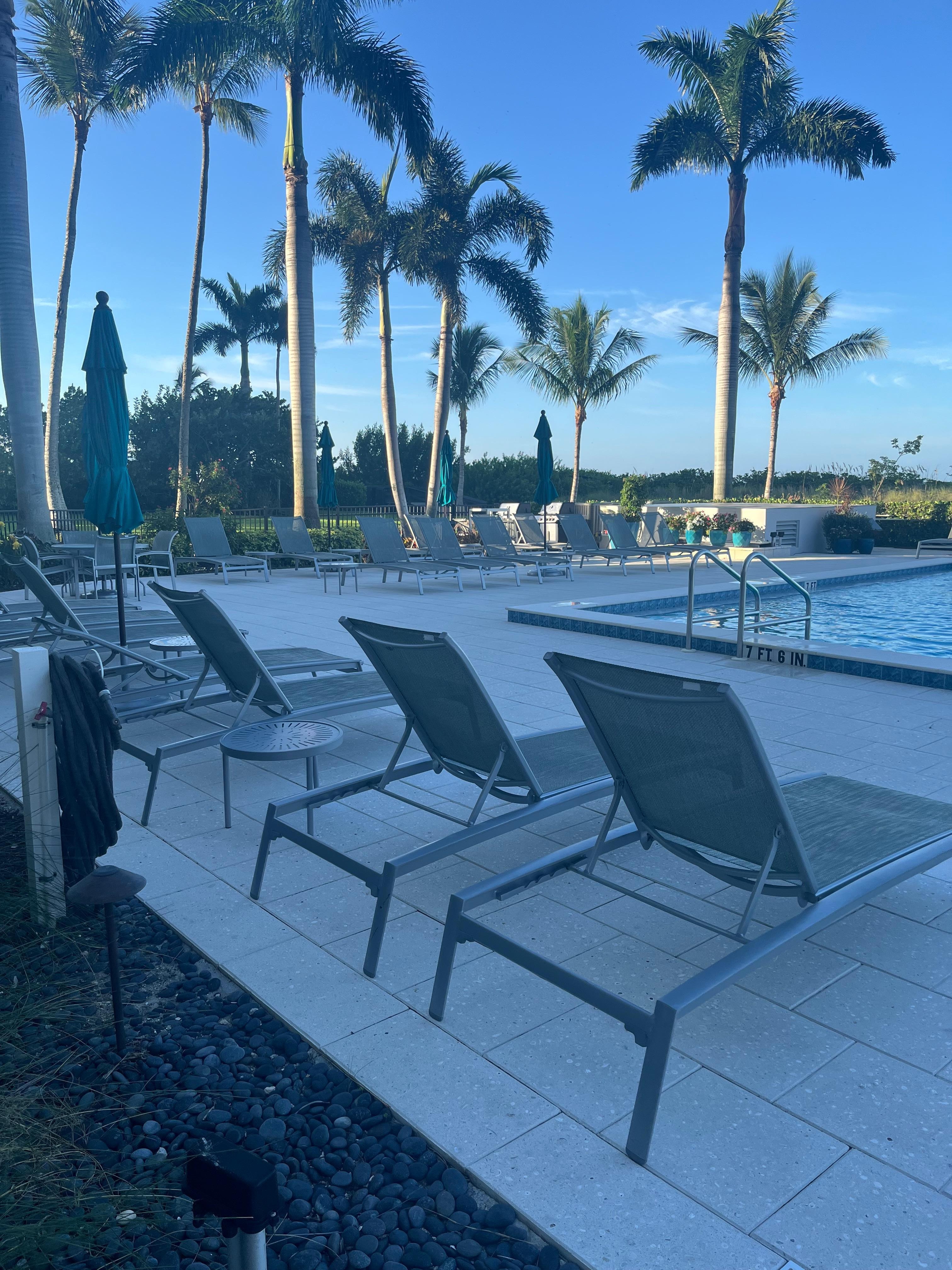 View around the pool