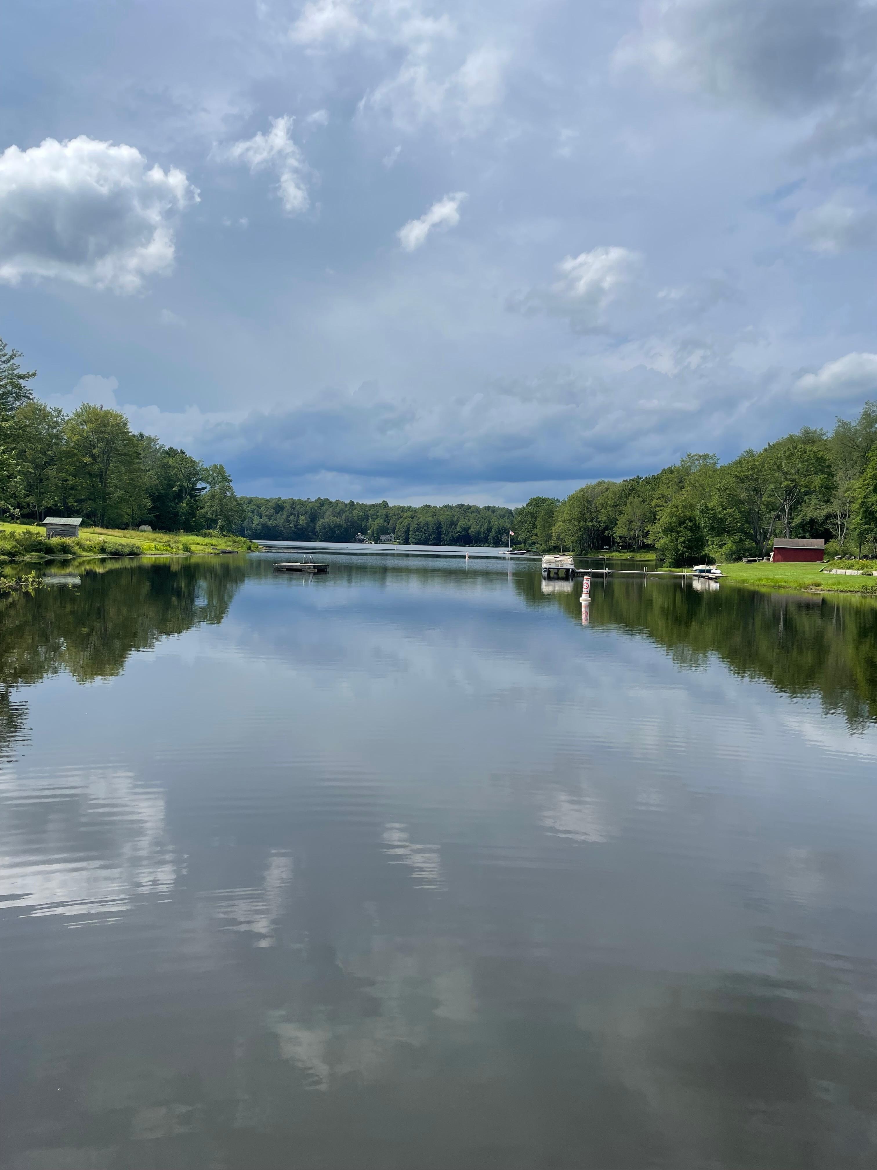 View of lake from dock