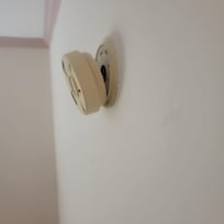 Smoke detector falling off wall