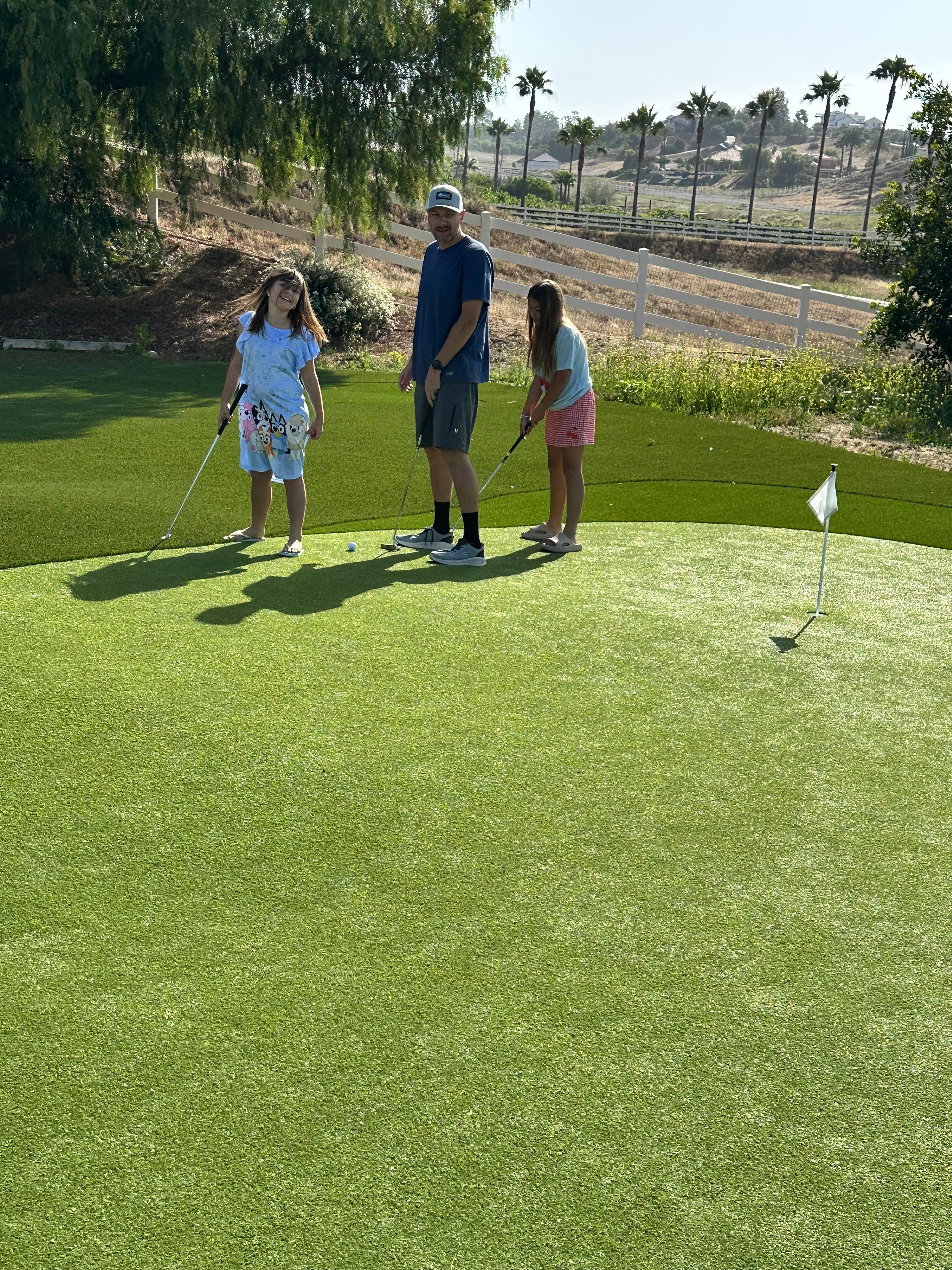 Fun on the putting green!