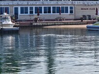 Mama duck and ducklings from the ferry