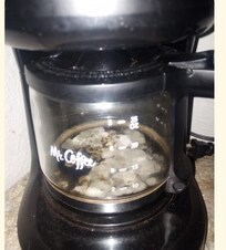 Coffee Pot upon Arrival