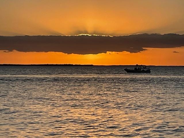 Sunset from the Pier at the Marina on the property 