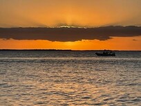Sunset from the Pier at the Marina on the property