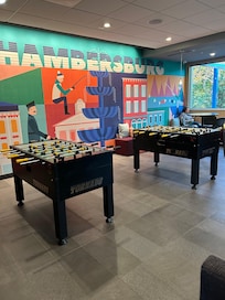 Foos ball in the lobby