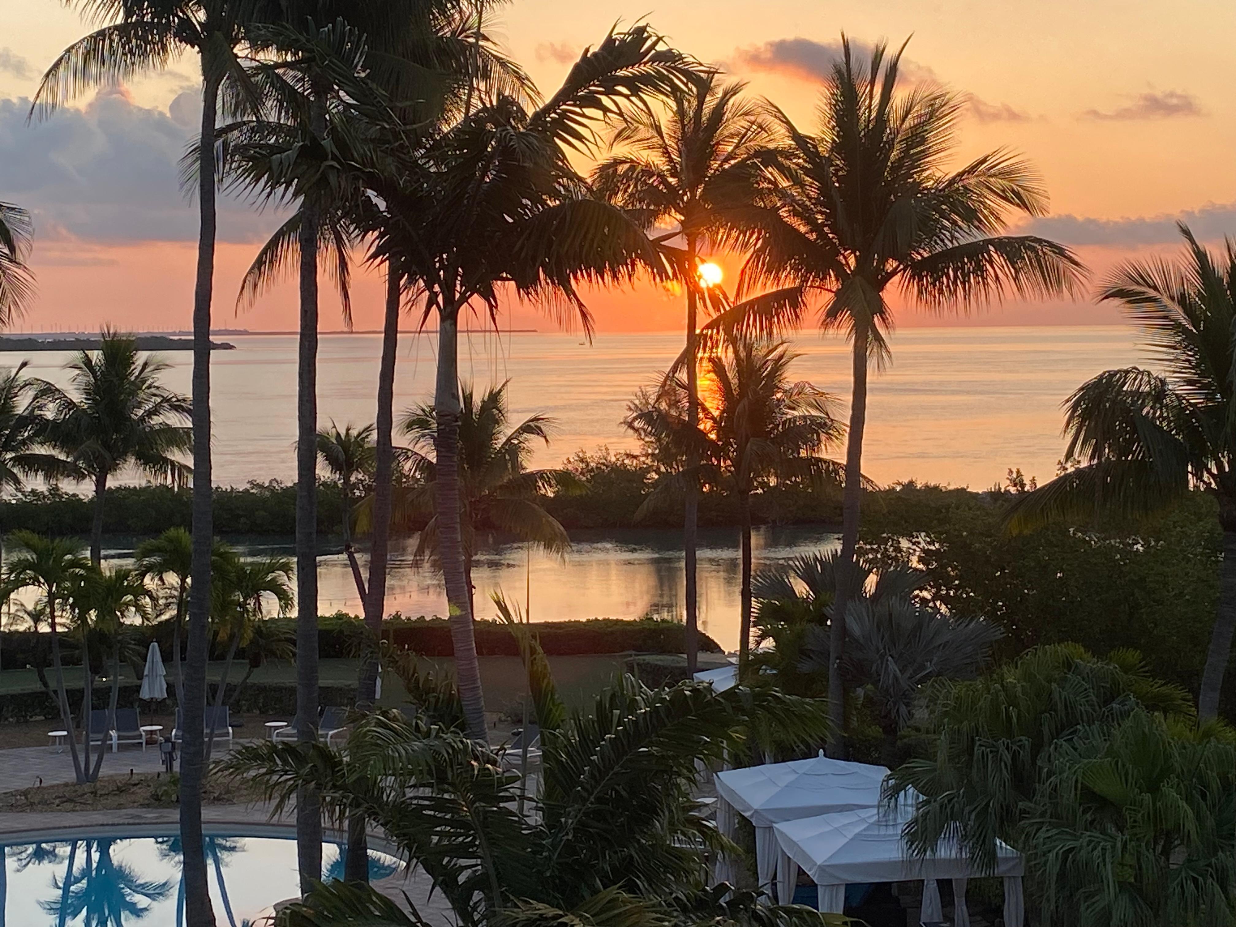 Sunrise from our room. 