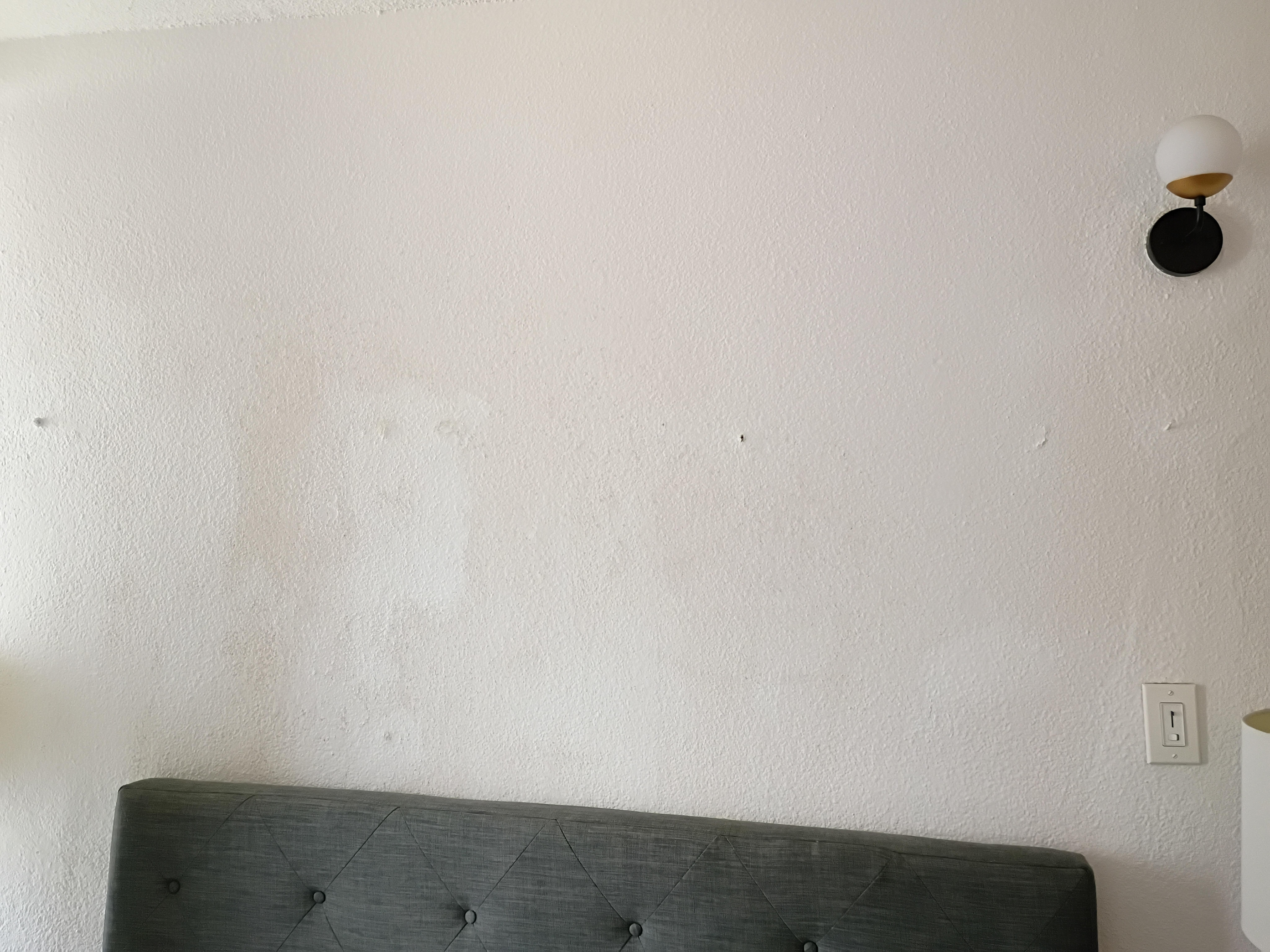 Some of the walls appeared to be dirty and need cleaning or painting.