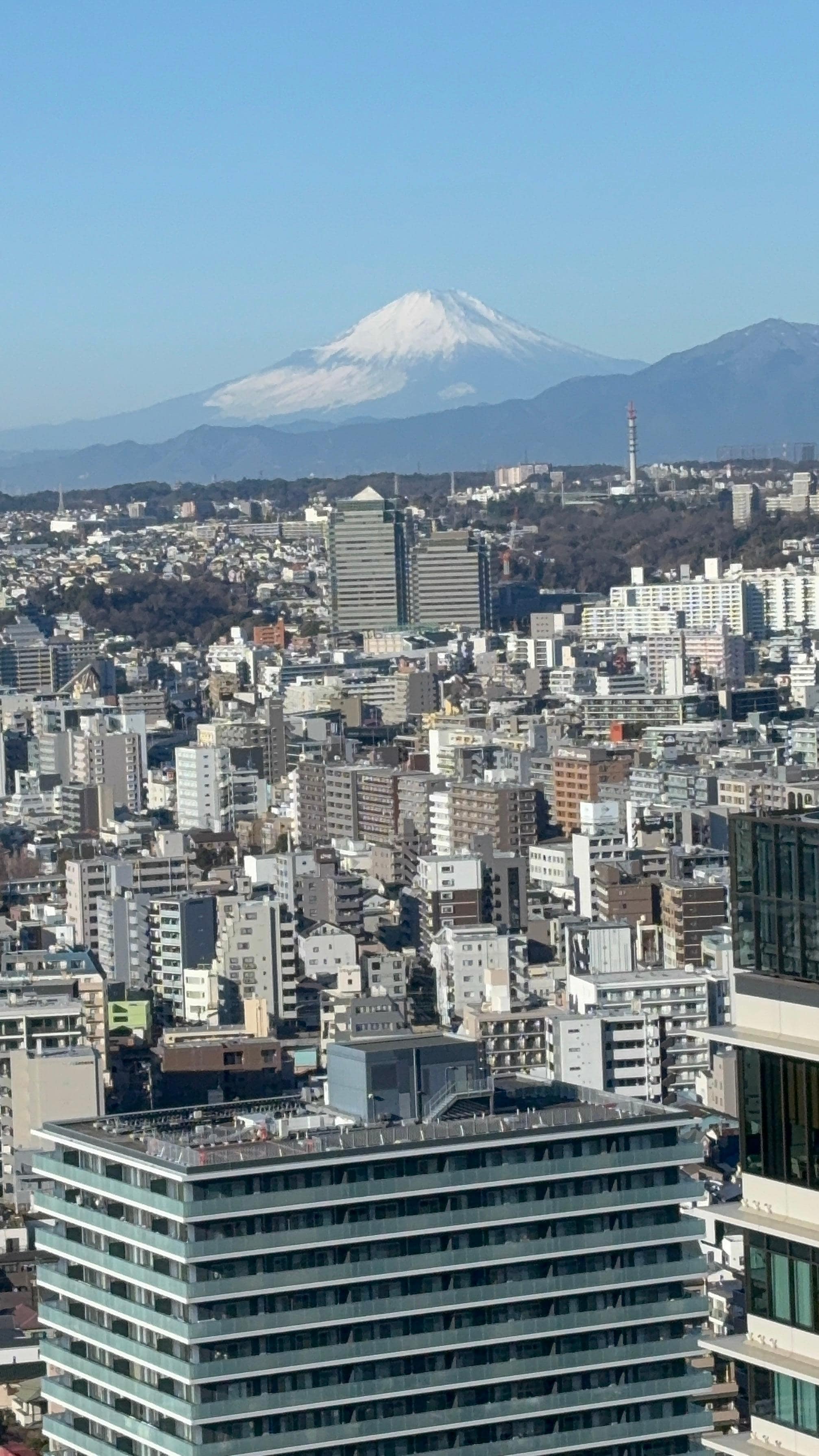 お部屋から富士山🗻が大きく見えました🩷