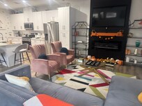 Comfortable living room and kitchen