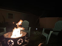 Backyard fire