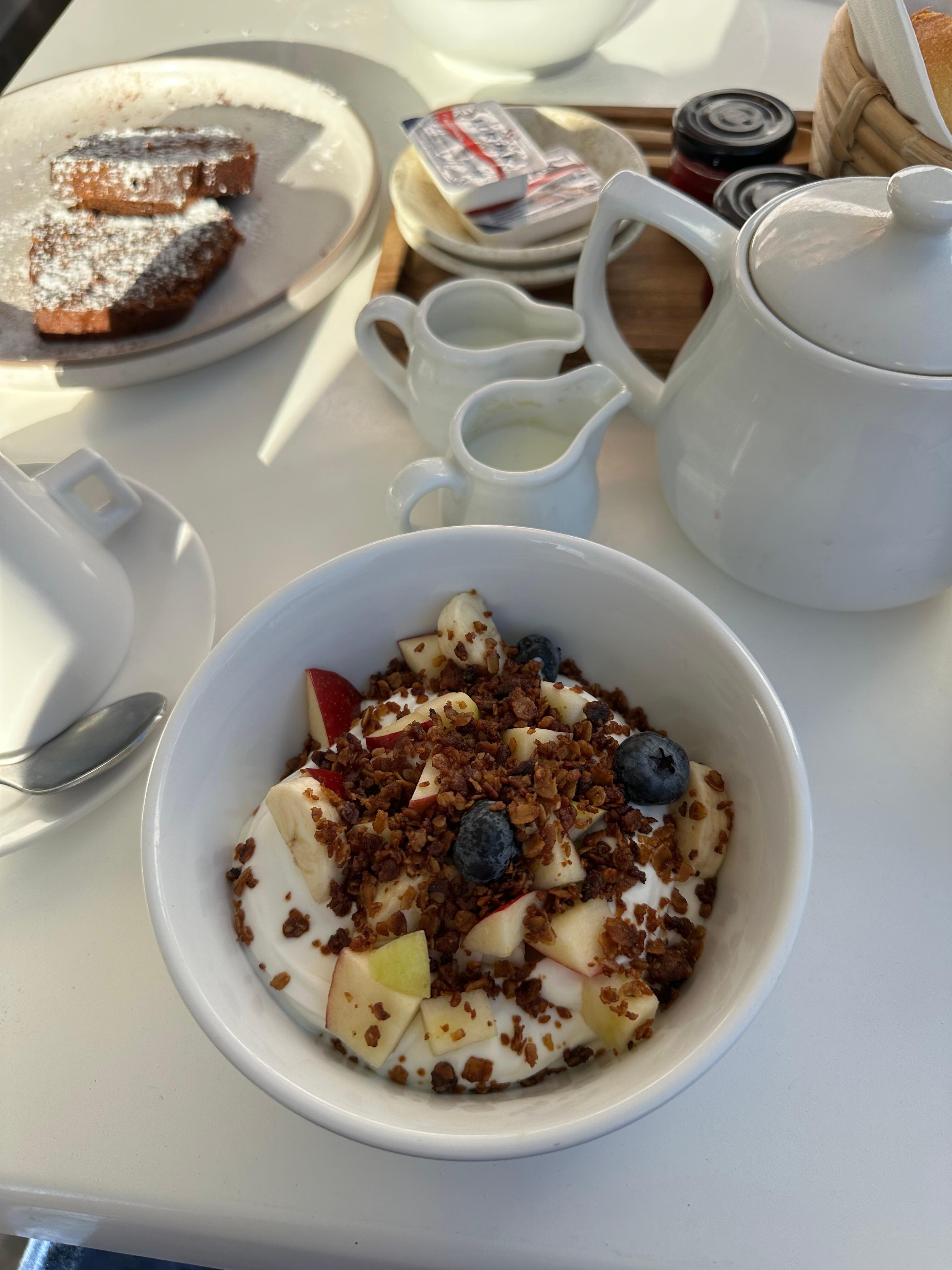 Part of our breakfast one morning