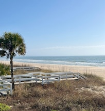 Walkway to the sand and water