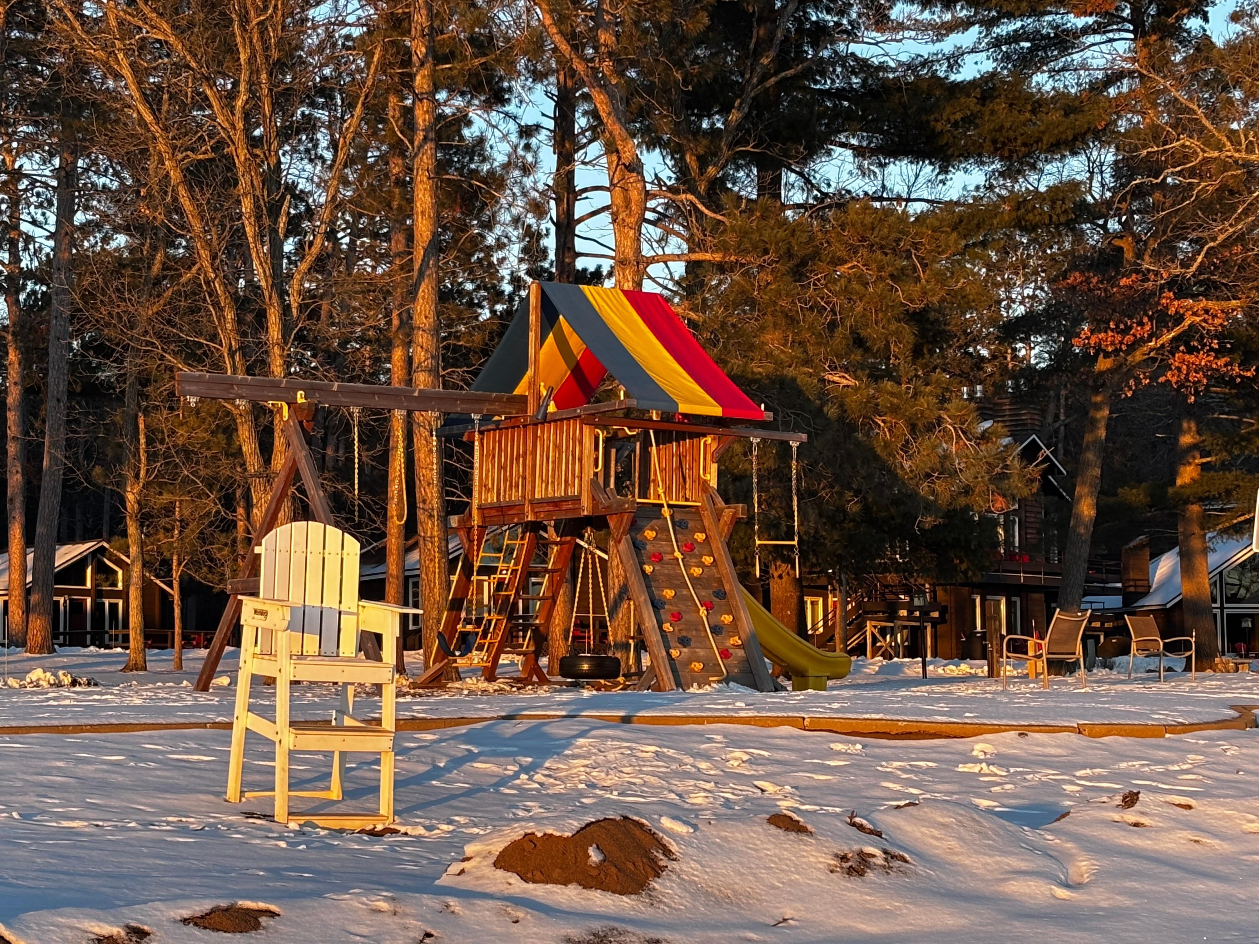 Playground near the lake