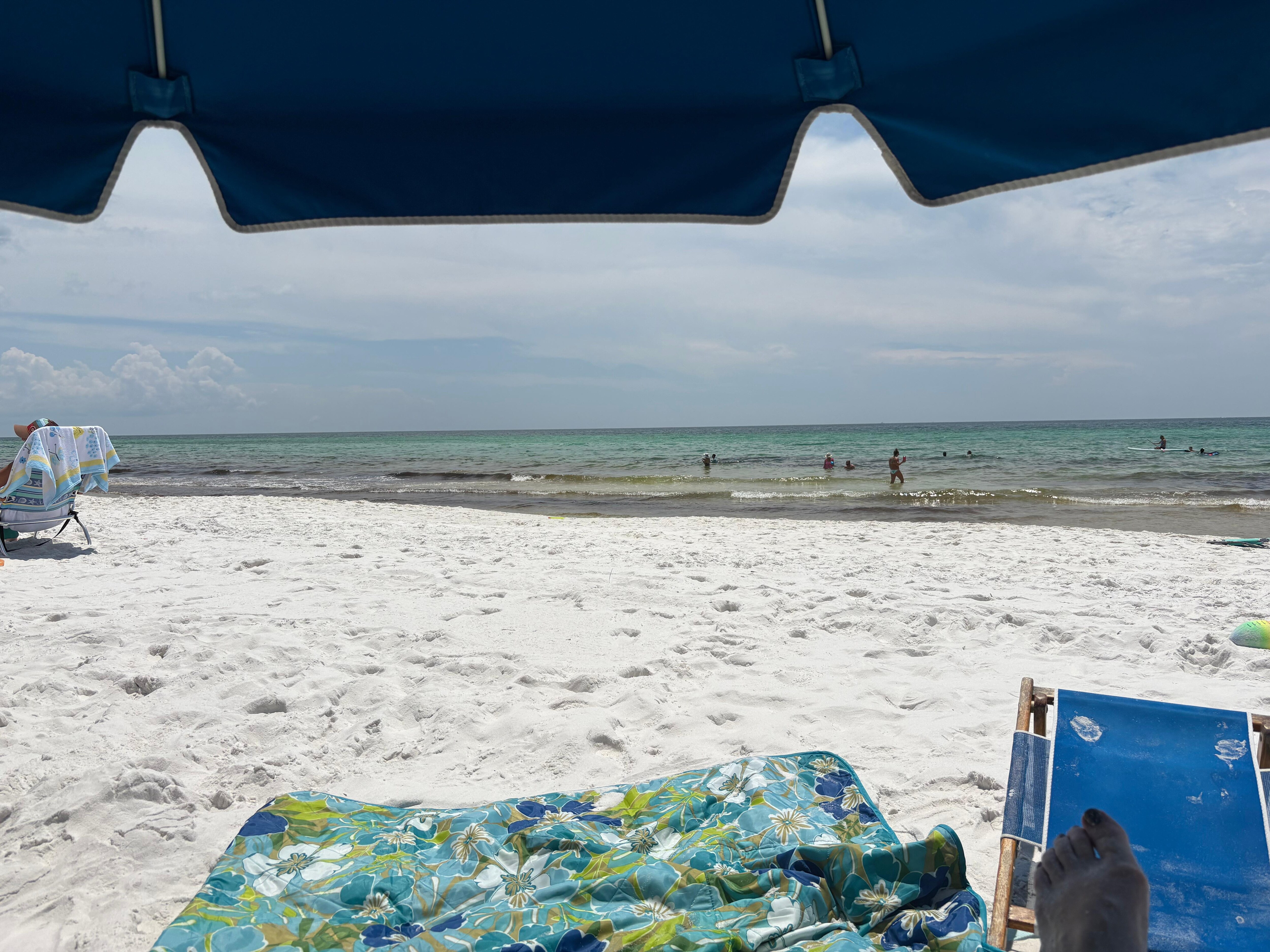 View from beach chair 