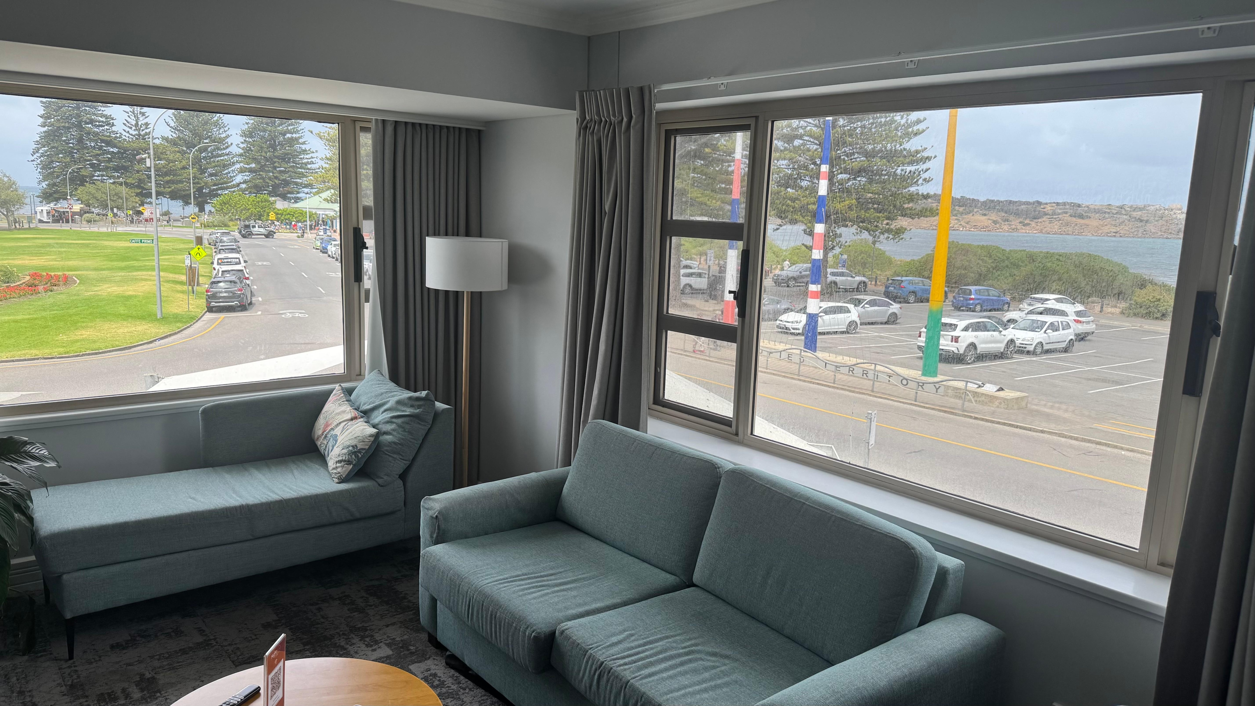 Great 270 degree view from our room to Granite Island and surrounds 