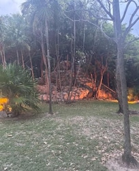 Ruins that are right on the property