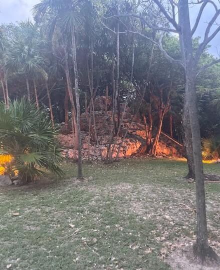 Ruins that are right on the property