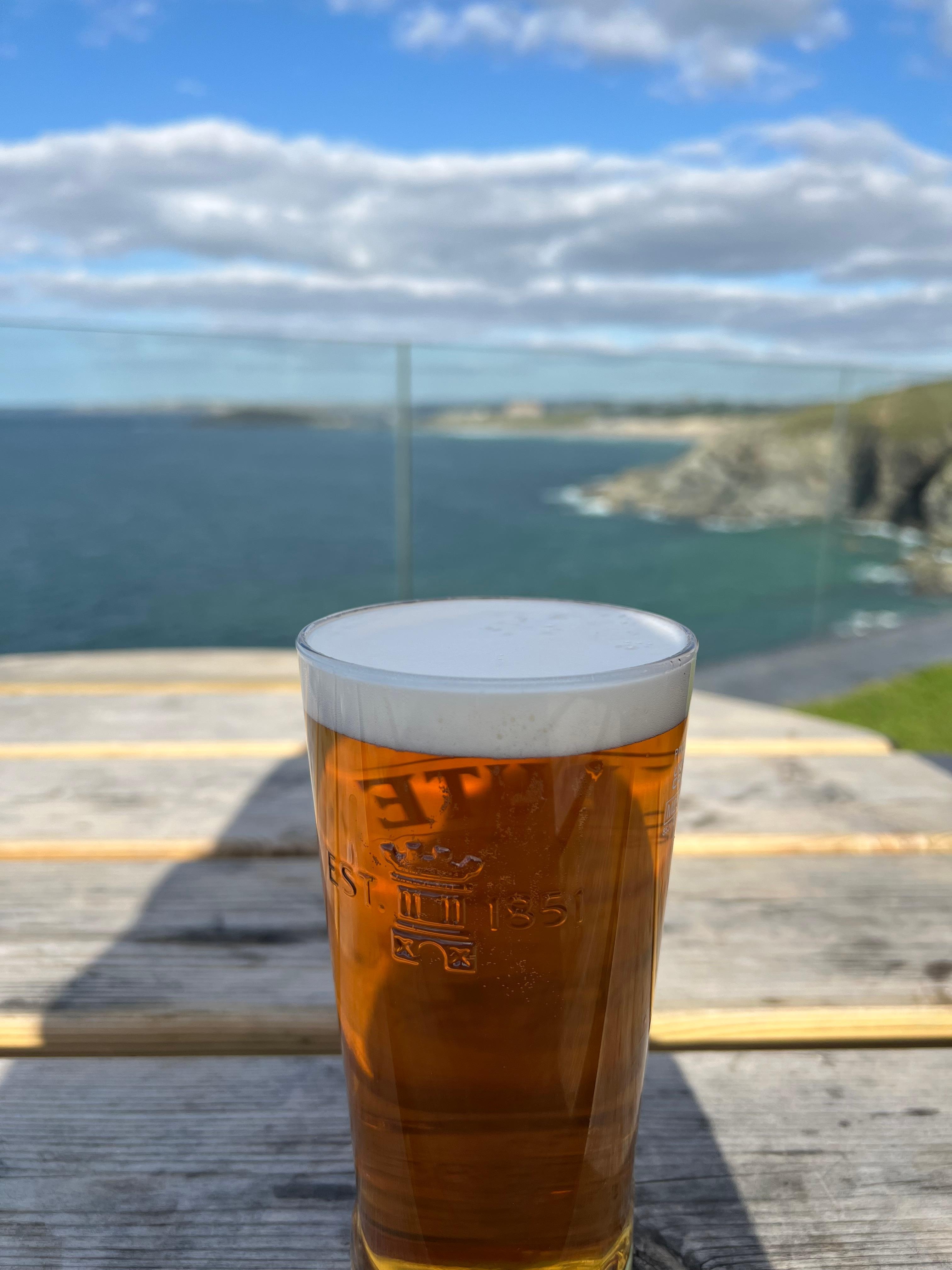 Good beer & a Great view. 