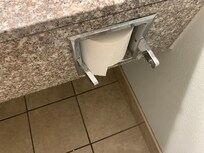 Toilet paper dispenser, milk