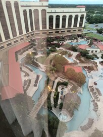 Room view of lazy river.