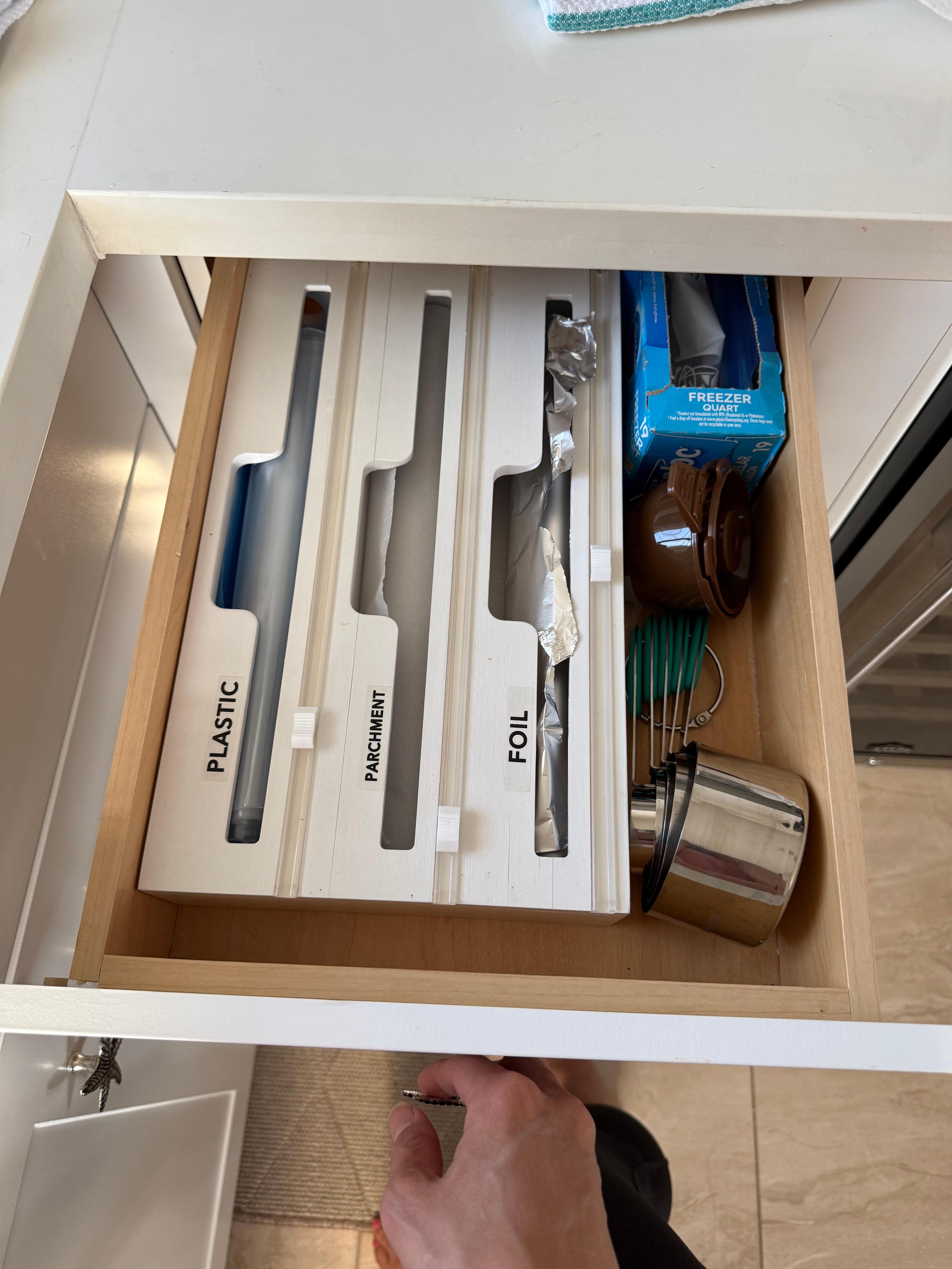 Aluminum foil, parchment paper and Ziploc bags were provided to make preparing meals easy.  