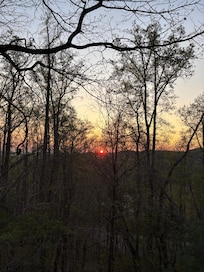 Beautiful sunset from the porch.