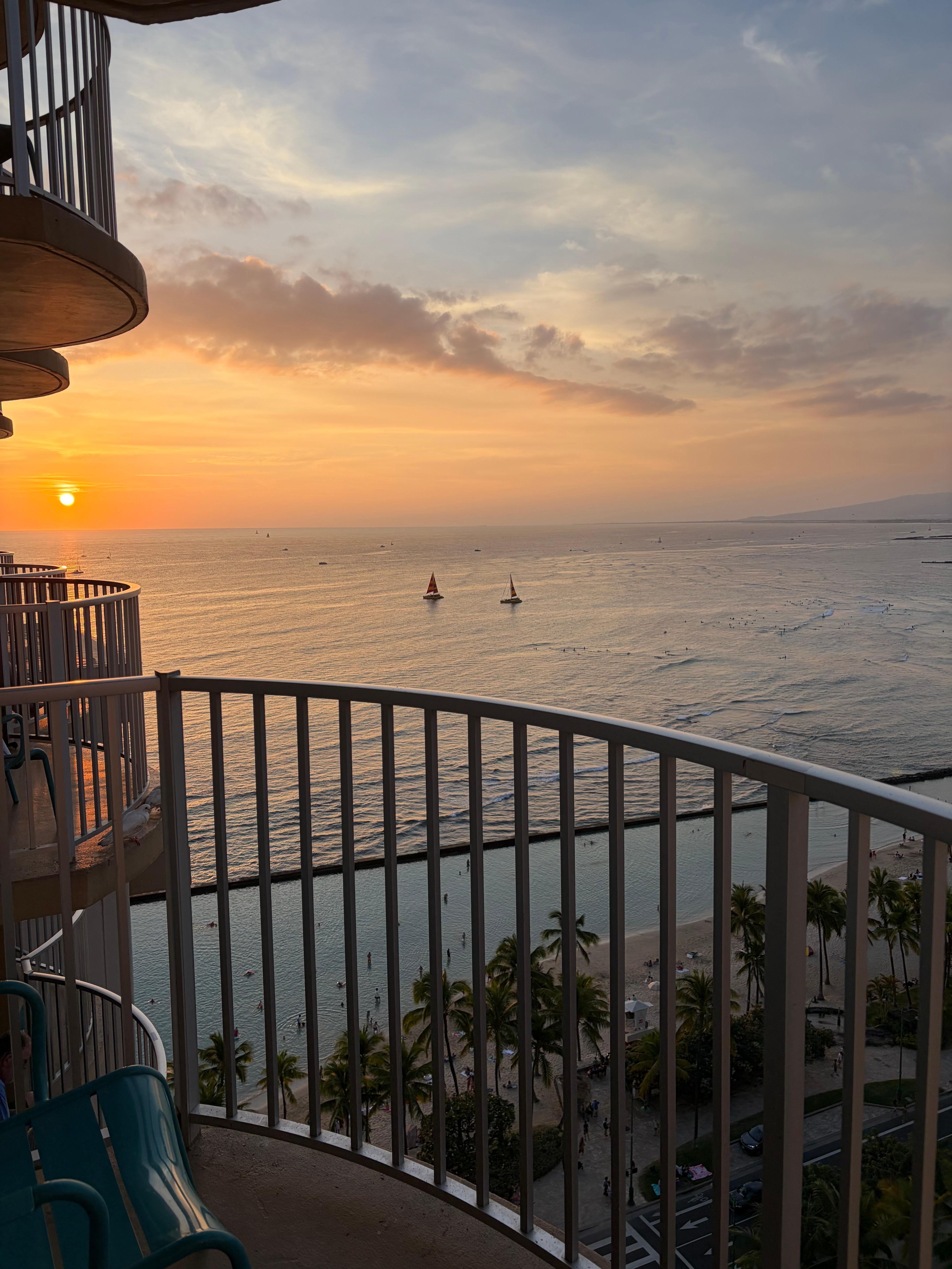 View from our balcony.