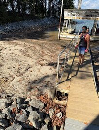 Dock in the mud