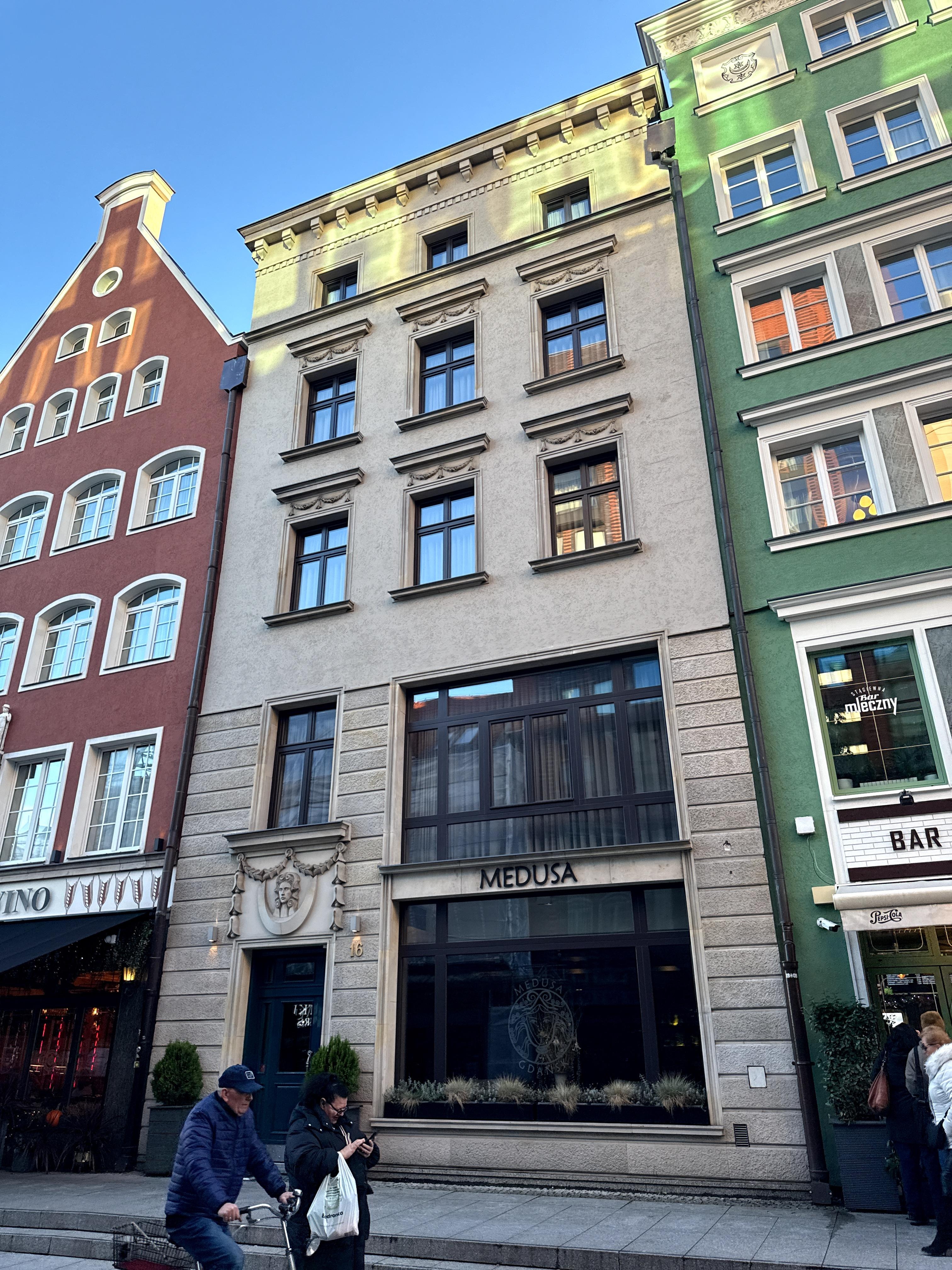 Exterior view, our room was the one with the big window which we loved