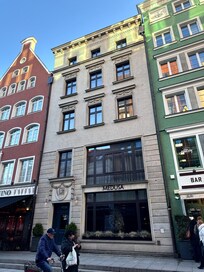 Exterior view, our room was the one with the big window which we loved