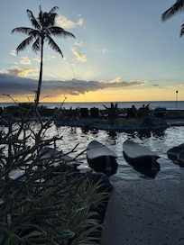 Pool area with great views.