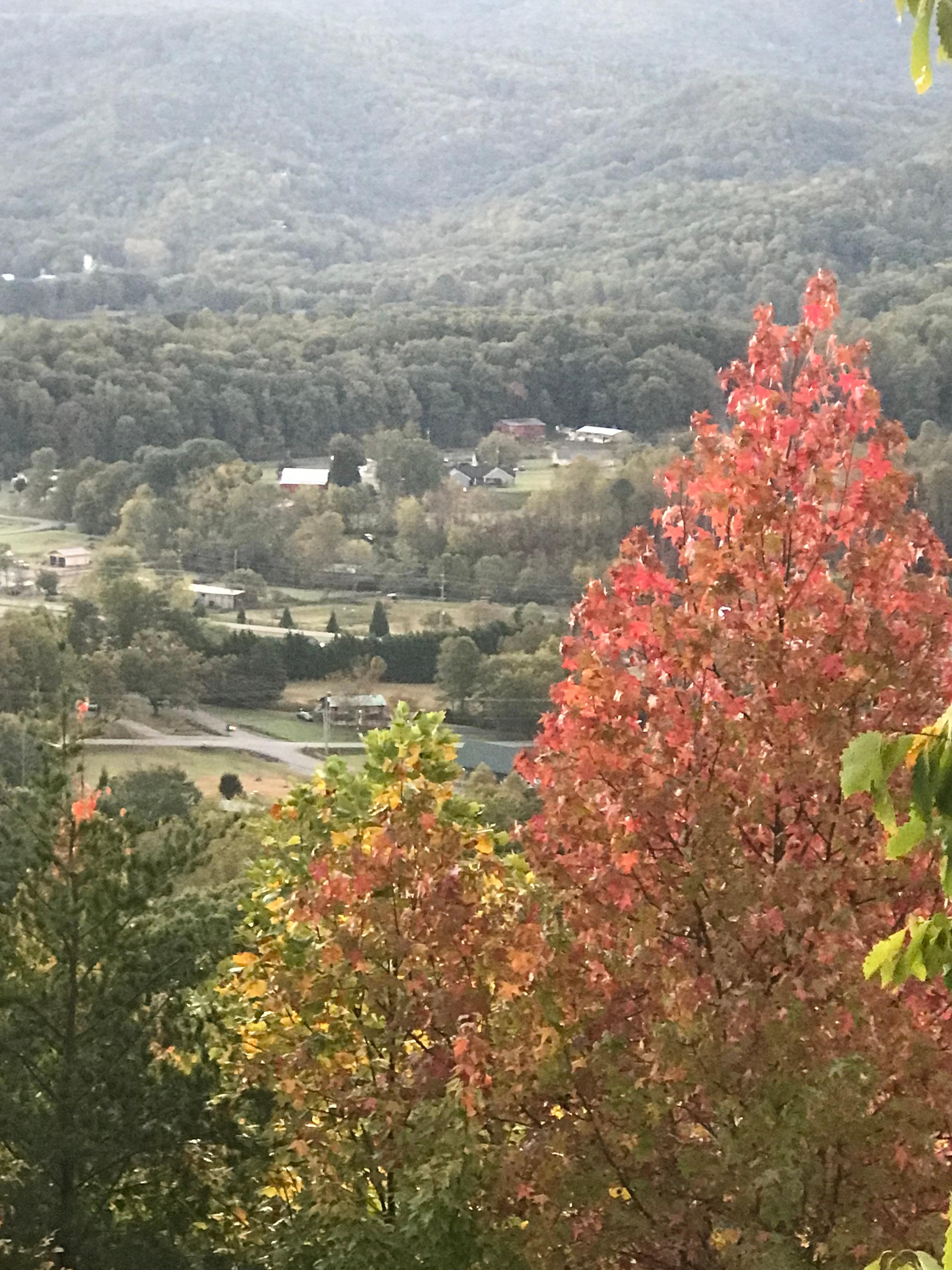 A small section of the valley view