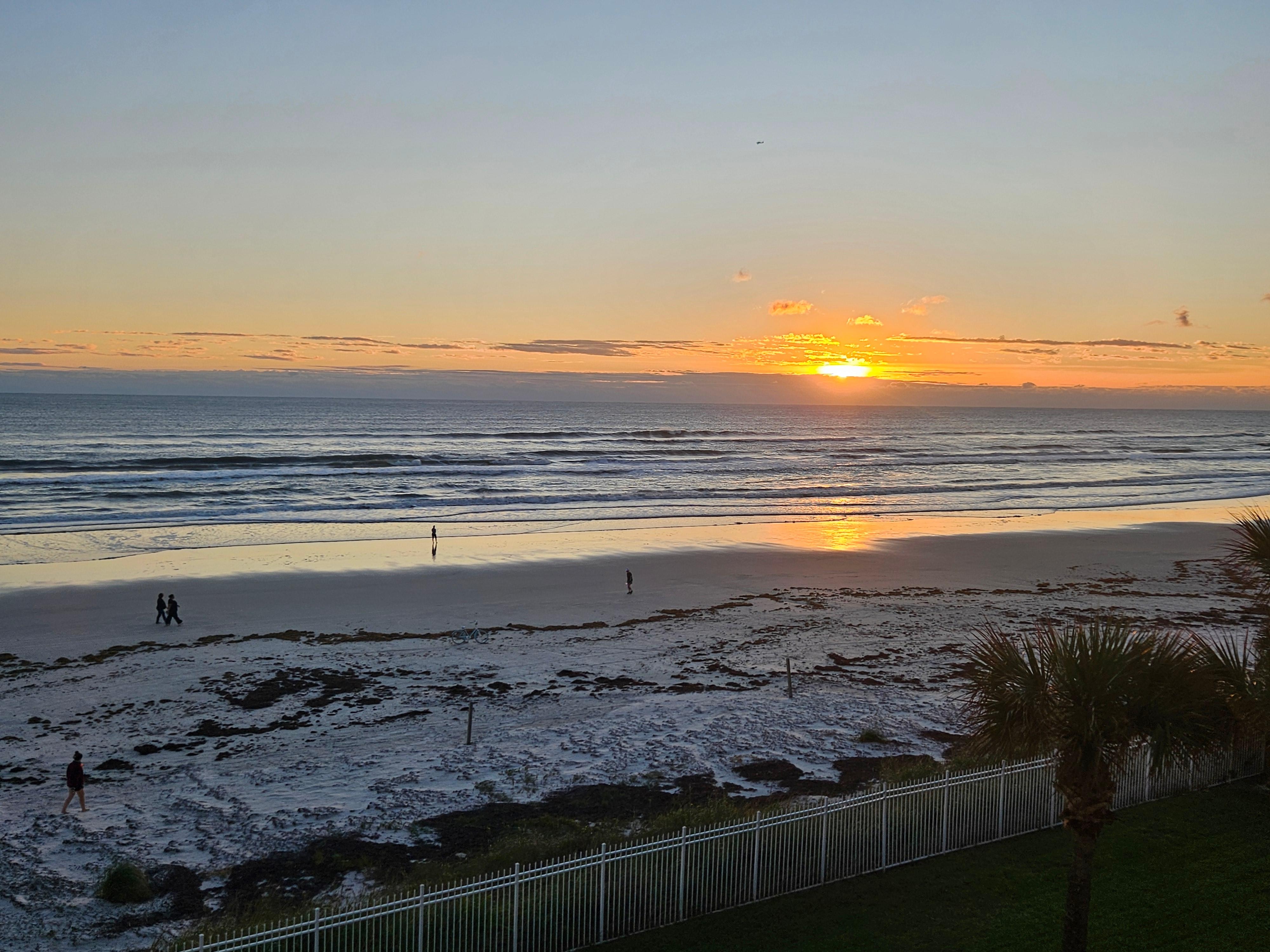 Sunrise from the balcony.