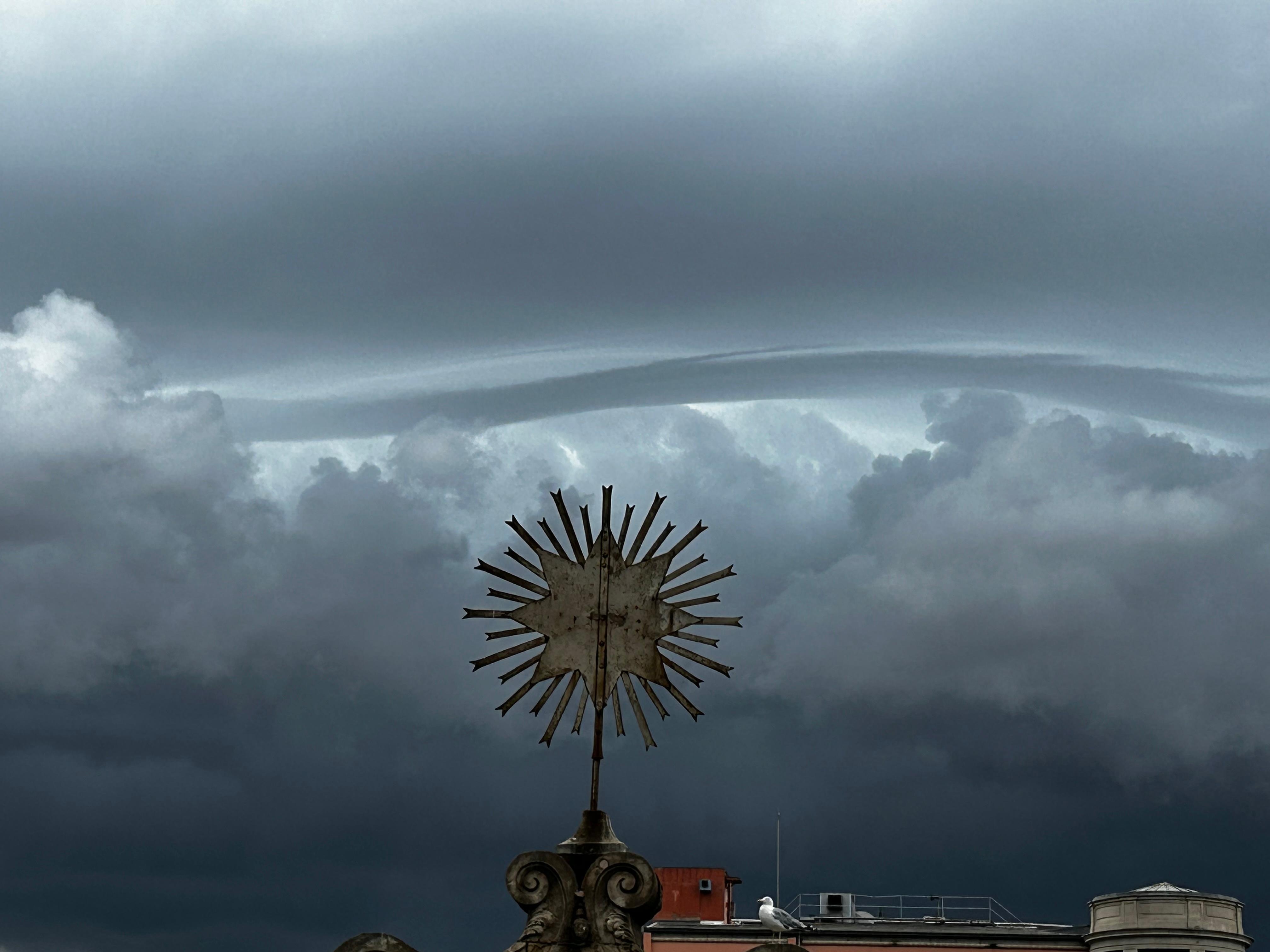 From the rooftop bar/pool during a storm 