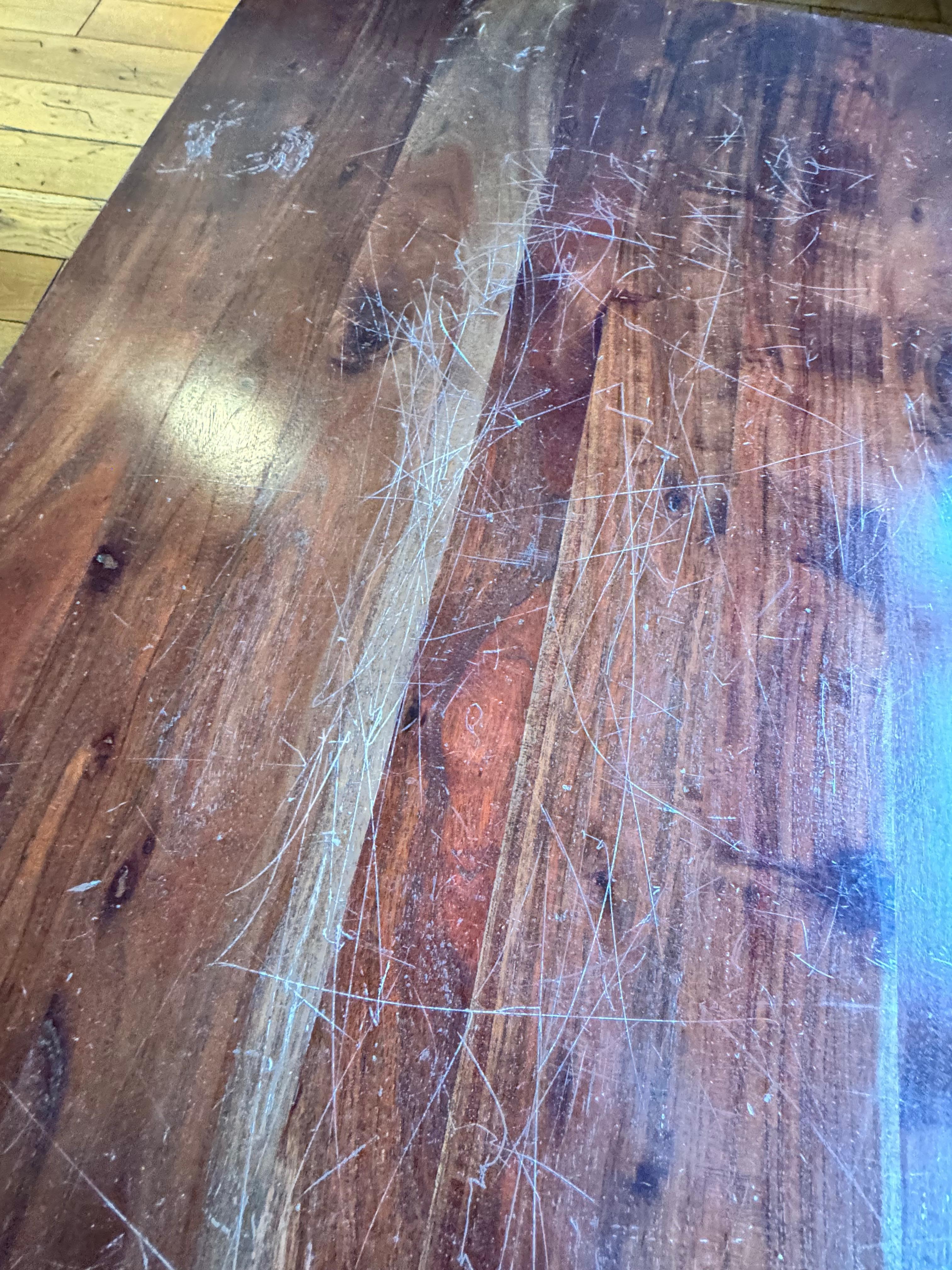 Scratched furniture