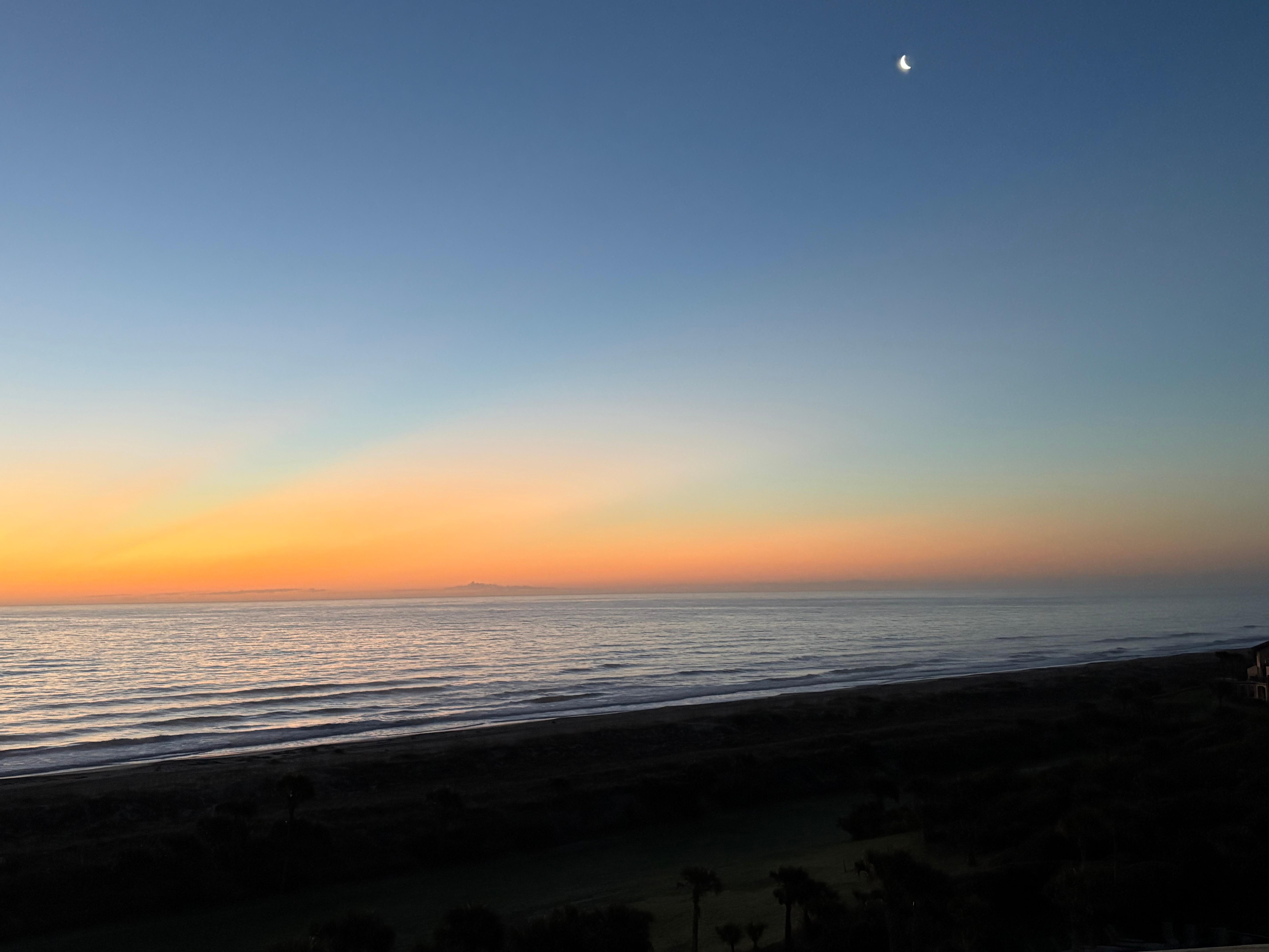 Just before sunrise from balcony